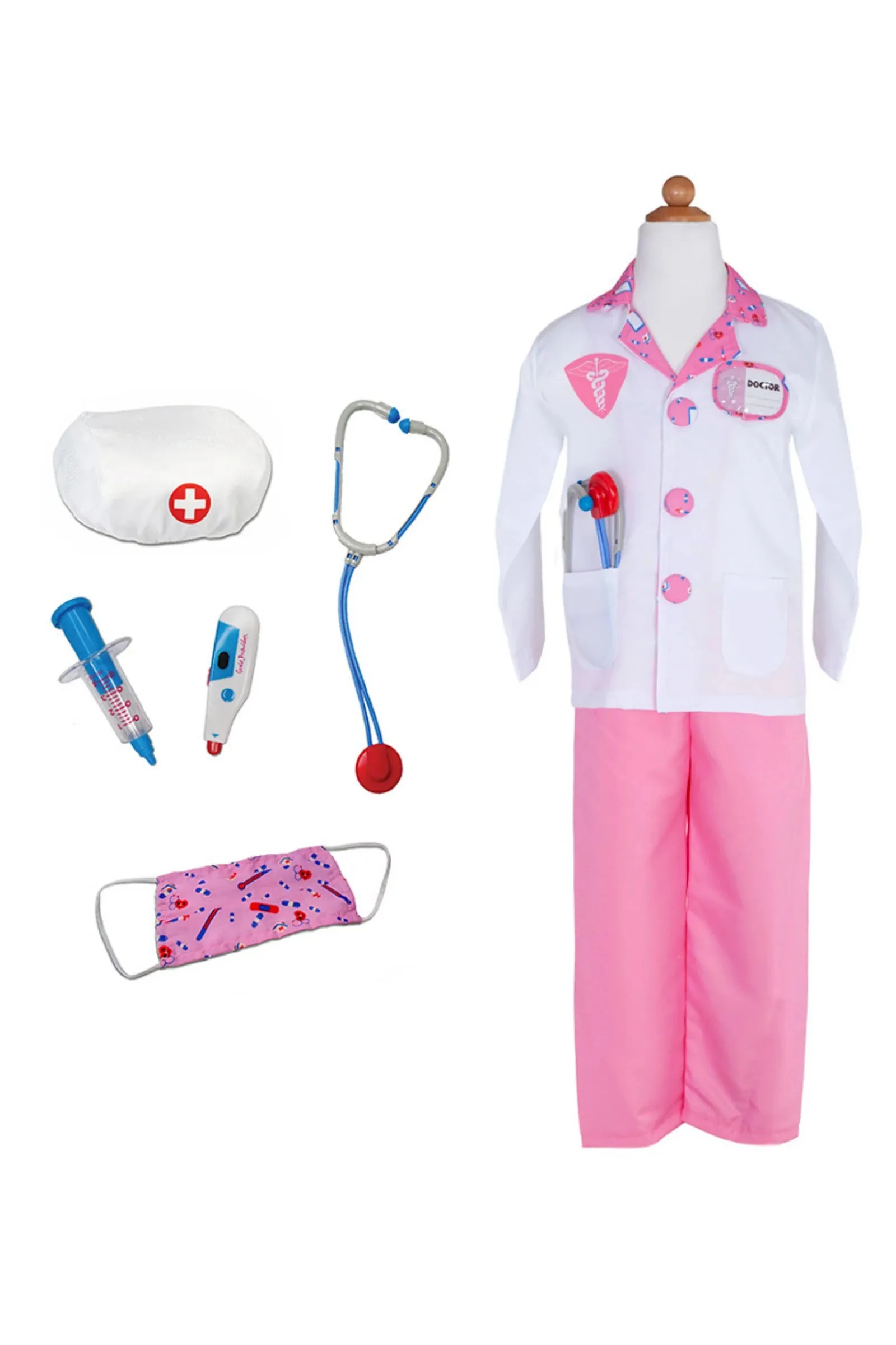 Doctor Costume Pink