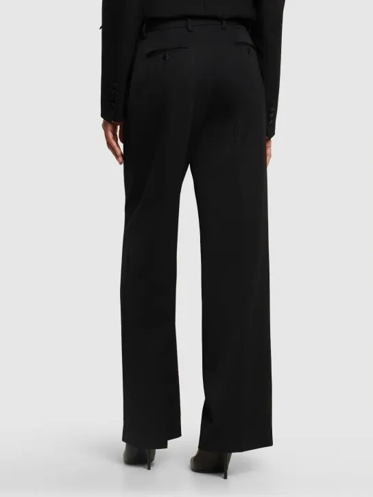 Dolce&amp;Gabbana   High waist wool  flared pants 