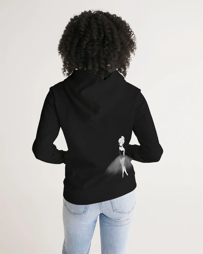 DOLLY DOODLING Ballerina Black Women's Hoodie