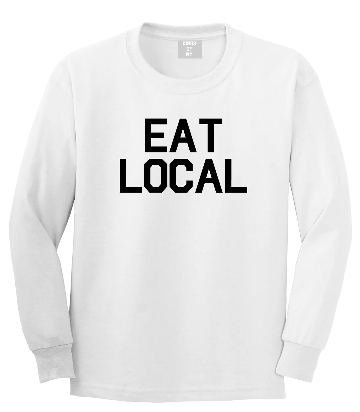 Eat Local Buy Mens Long Sleeve T-Shirt