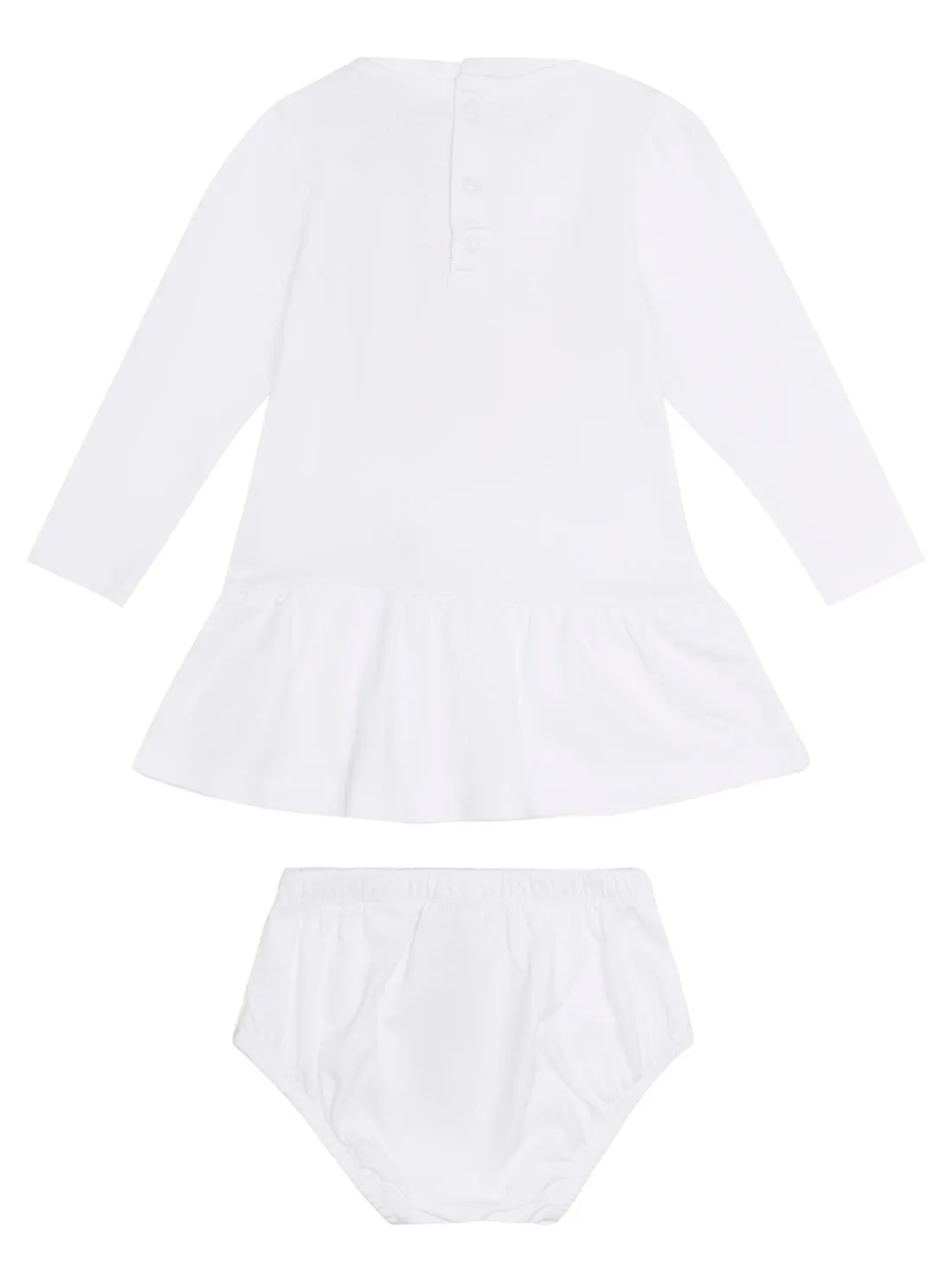 Eco White Dress And Pants 2-Piece Set (0-3m)