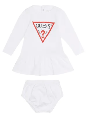 Eco White Dress And Pants 2-Piece Set (0-3m)