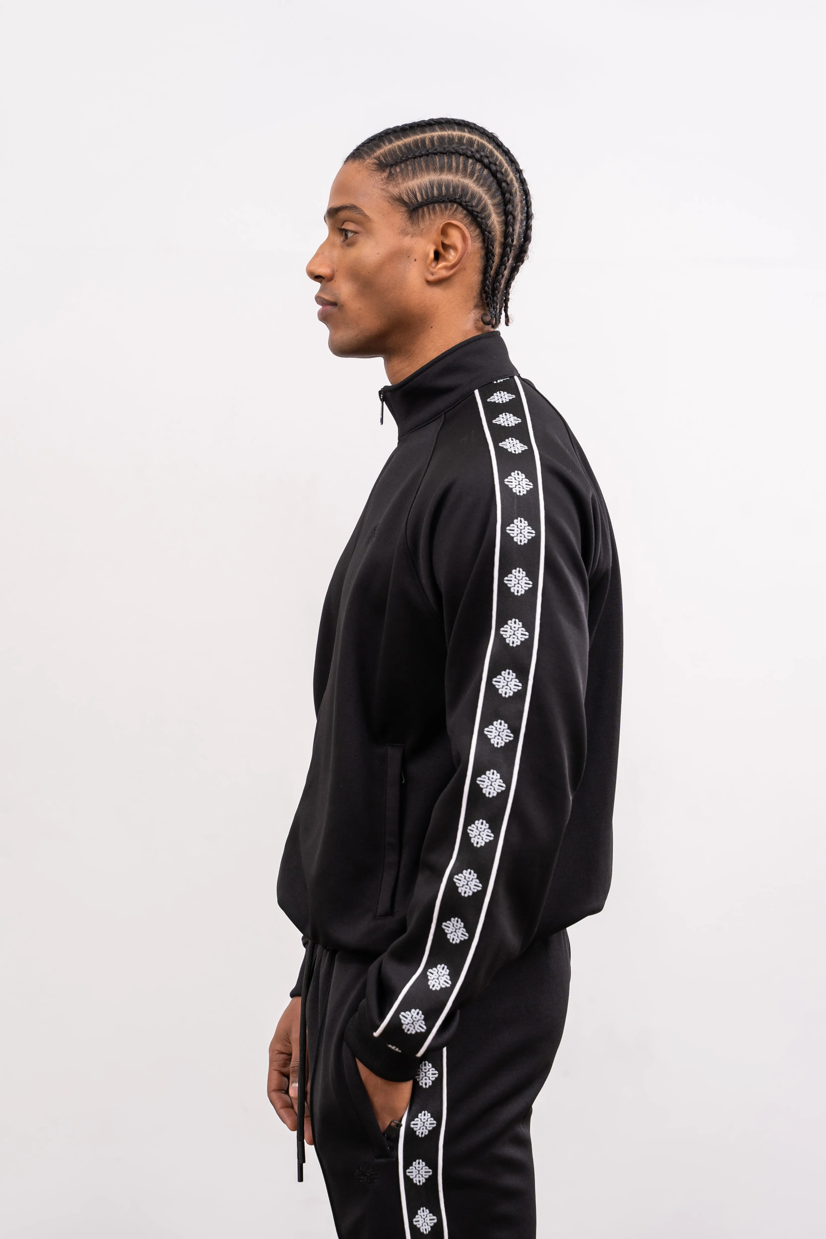 EMBLEM TRACK JACKET - BLACK