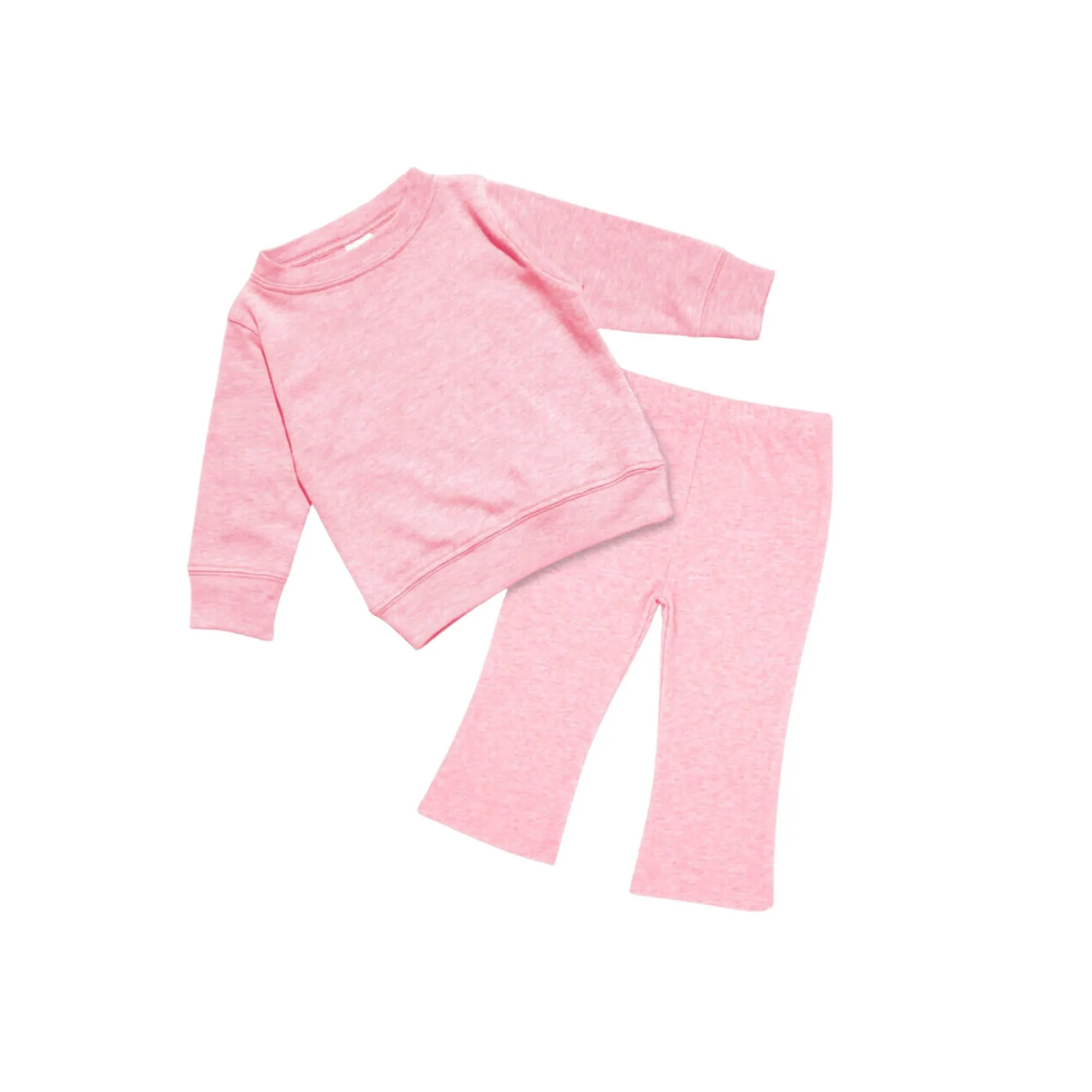 Embroidered Bow Monogram Leighton Toddler Flare Set