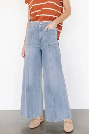 Emmi Mid Rise Wide Leg Jeans | Medium Wash