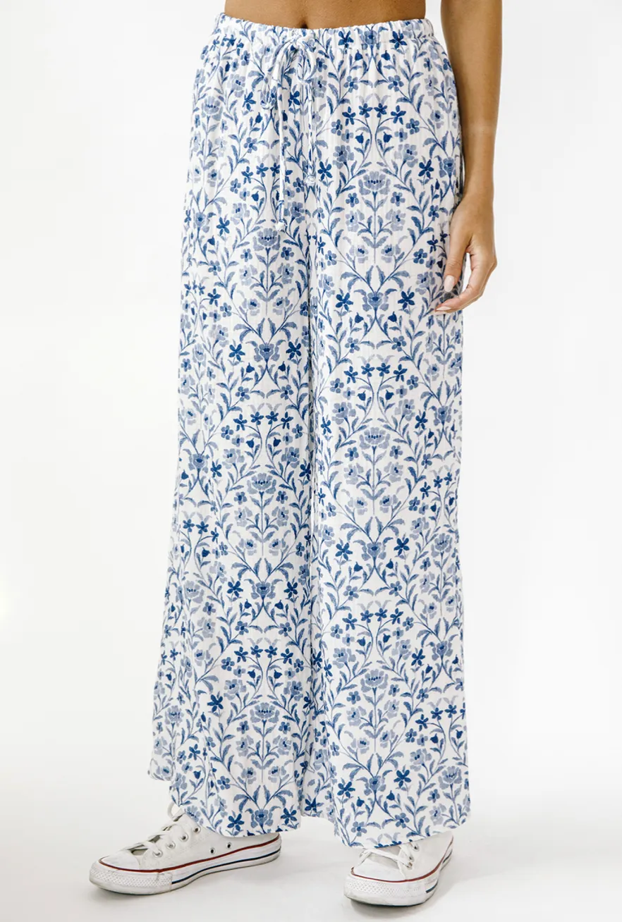 Emmie Floral Tie Pants