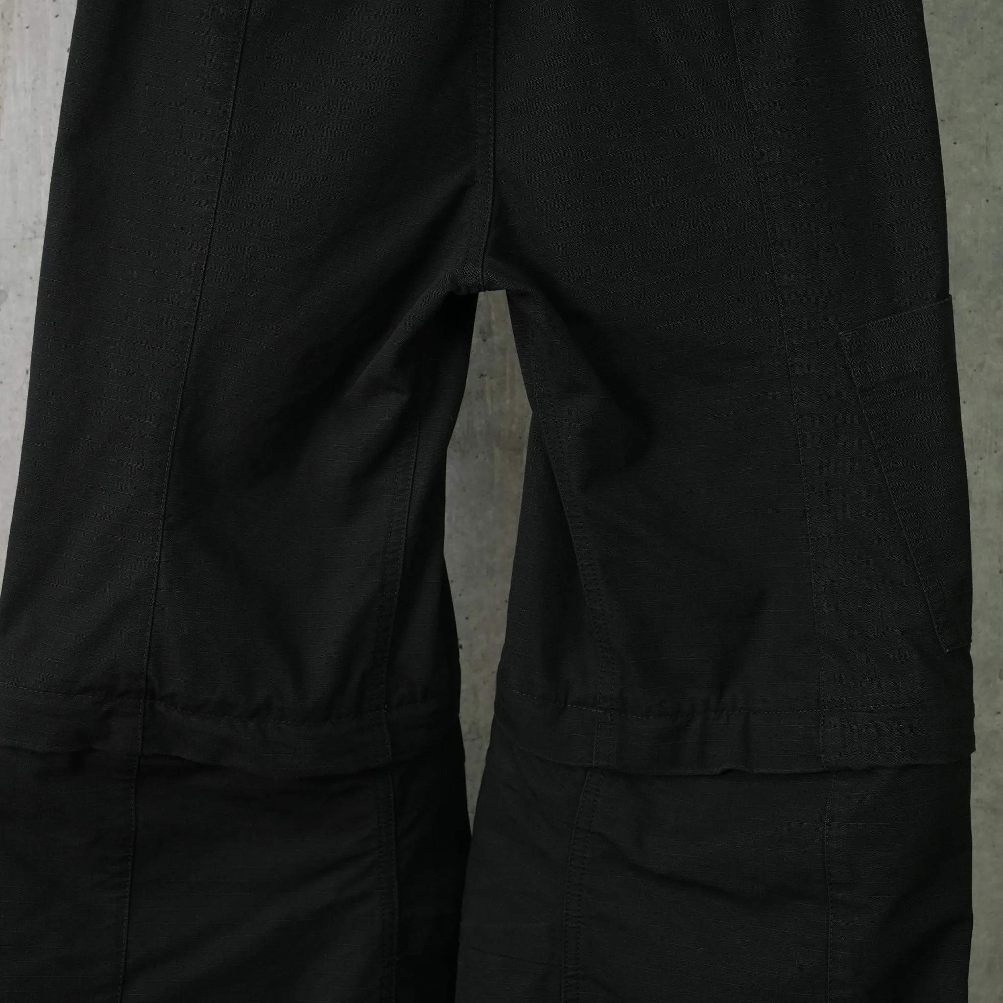 FLARED CARGO PANTS / 1000:BLACK