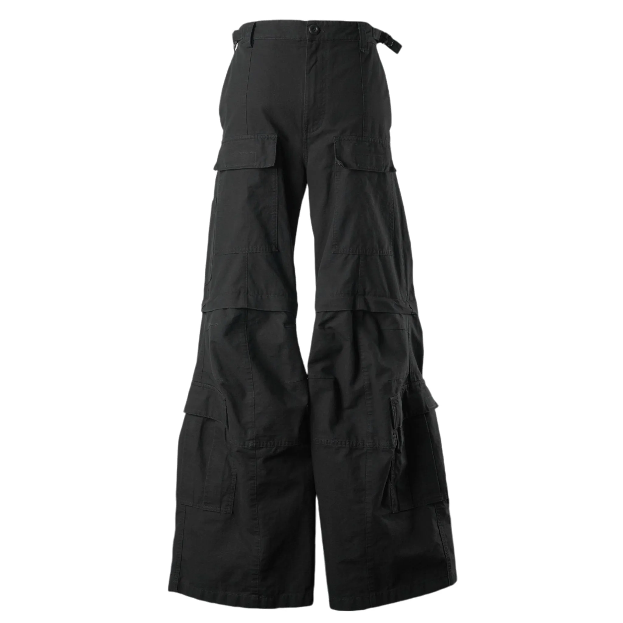 FLARED CARGO PANTS / 1000:BLACK