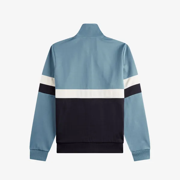 Fred Perry Panelled Track Jacket - Ash Blue