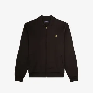 Fred Perry Pique Texture Track Jacket - Black