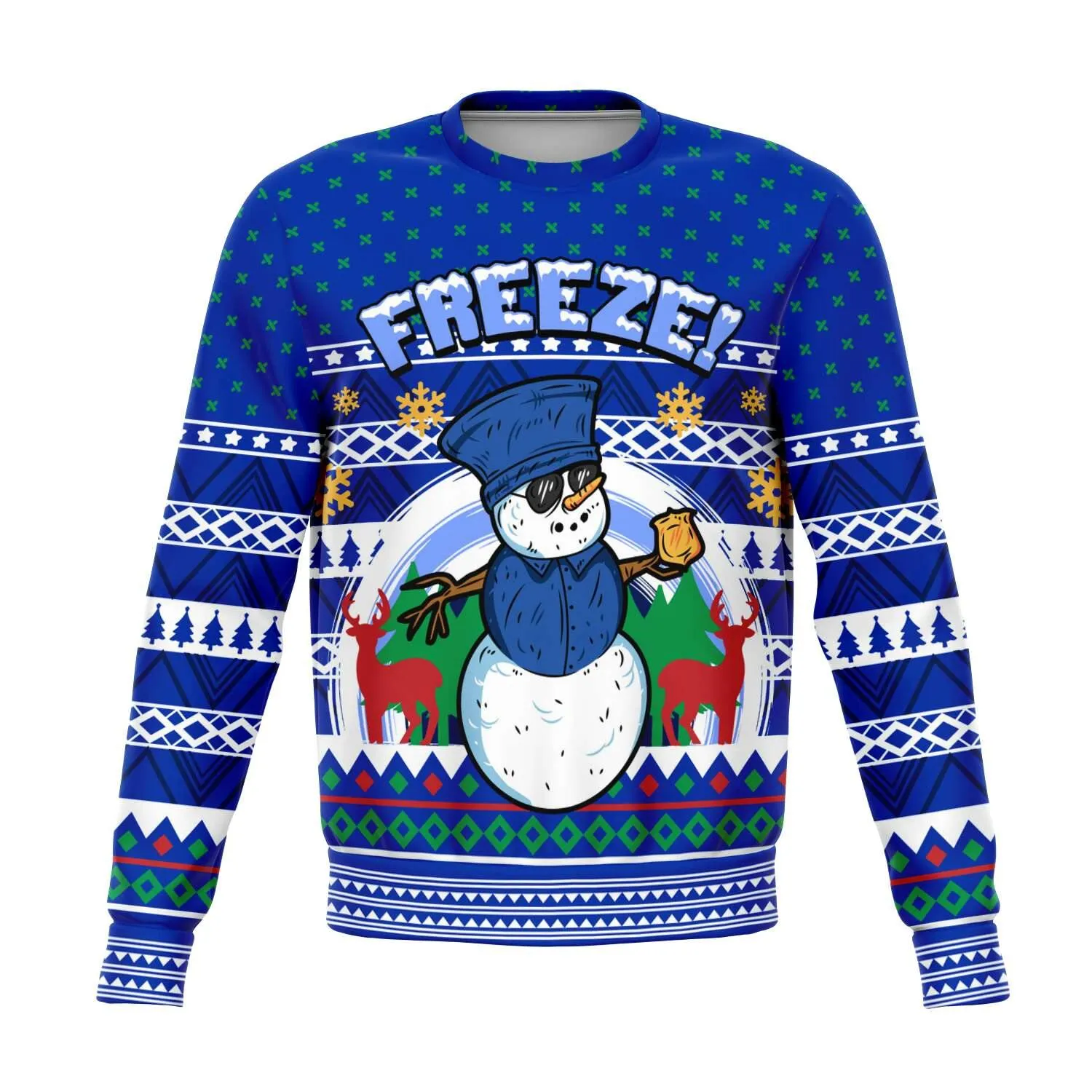 Freeze Iceman Meme Holiday Ugly Christmas Sweater