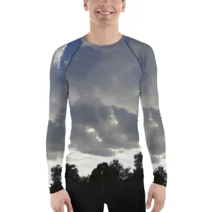 GG - Men's LS T-Shirt with Rash Guard - Trees & Clouds