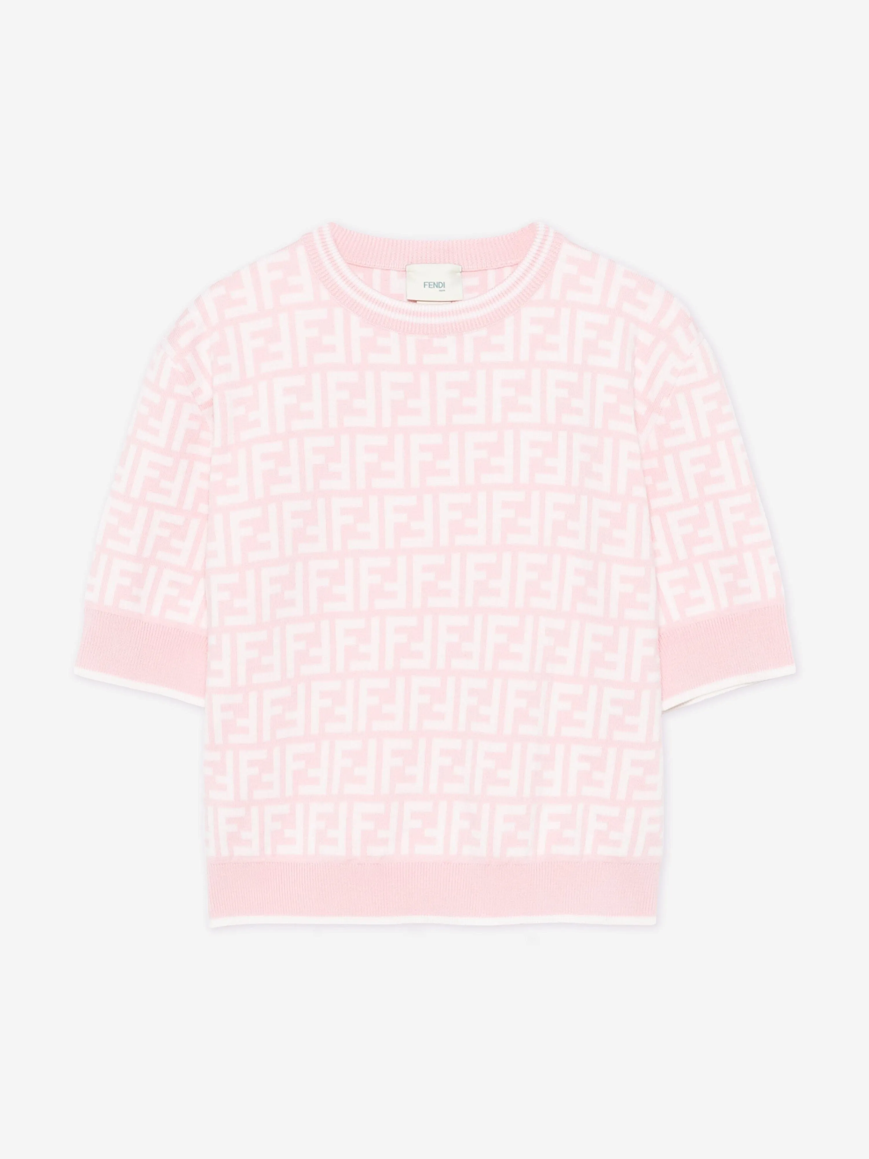 Girls FF Wool Jumper in Pink