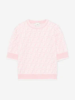 Girls FF Wool Jumper in Pink