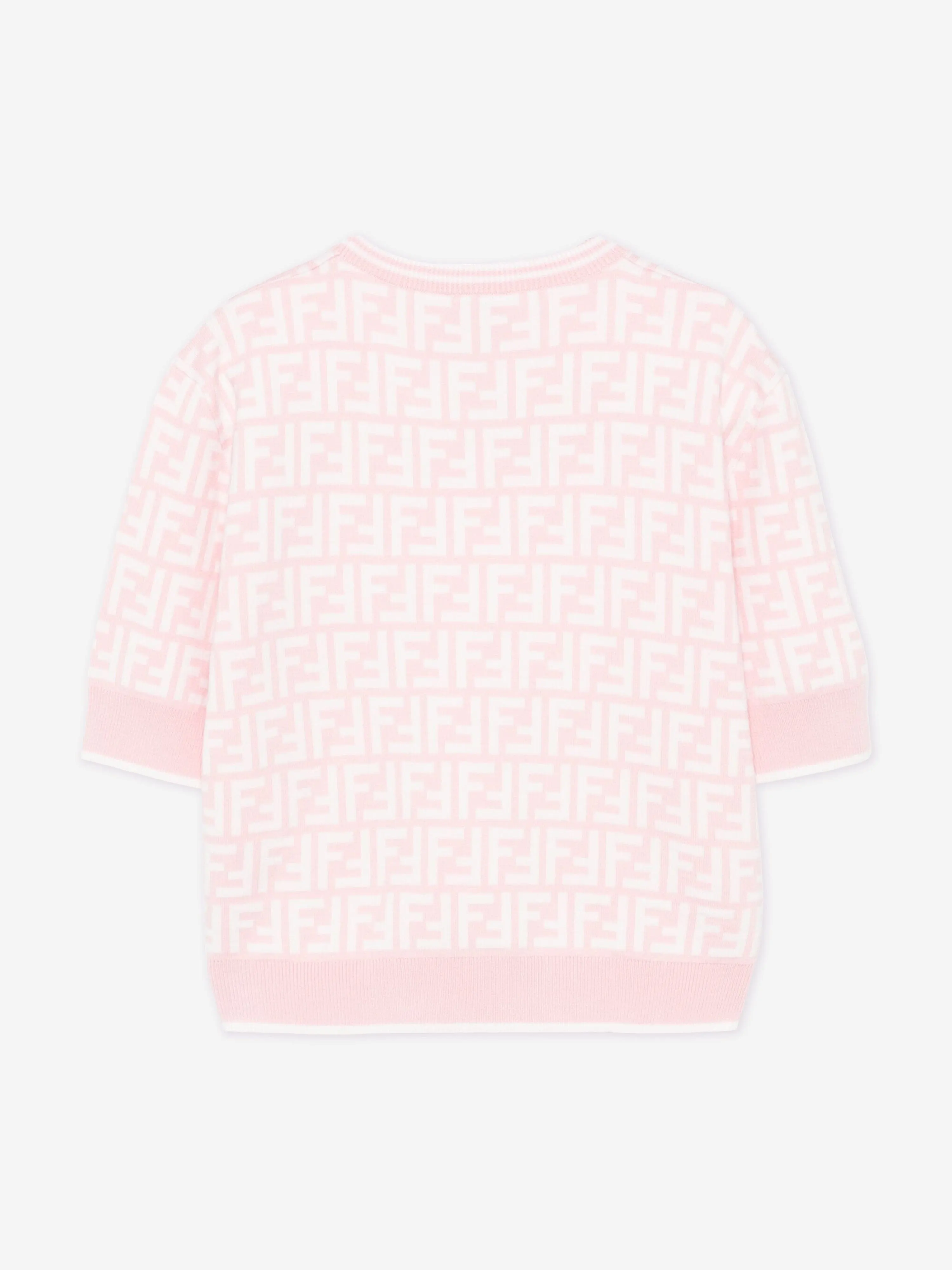 Girls FF Wool Jumper in Pink