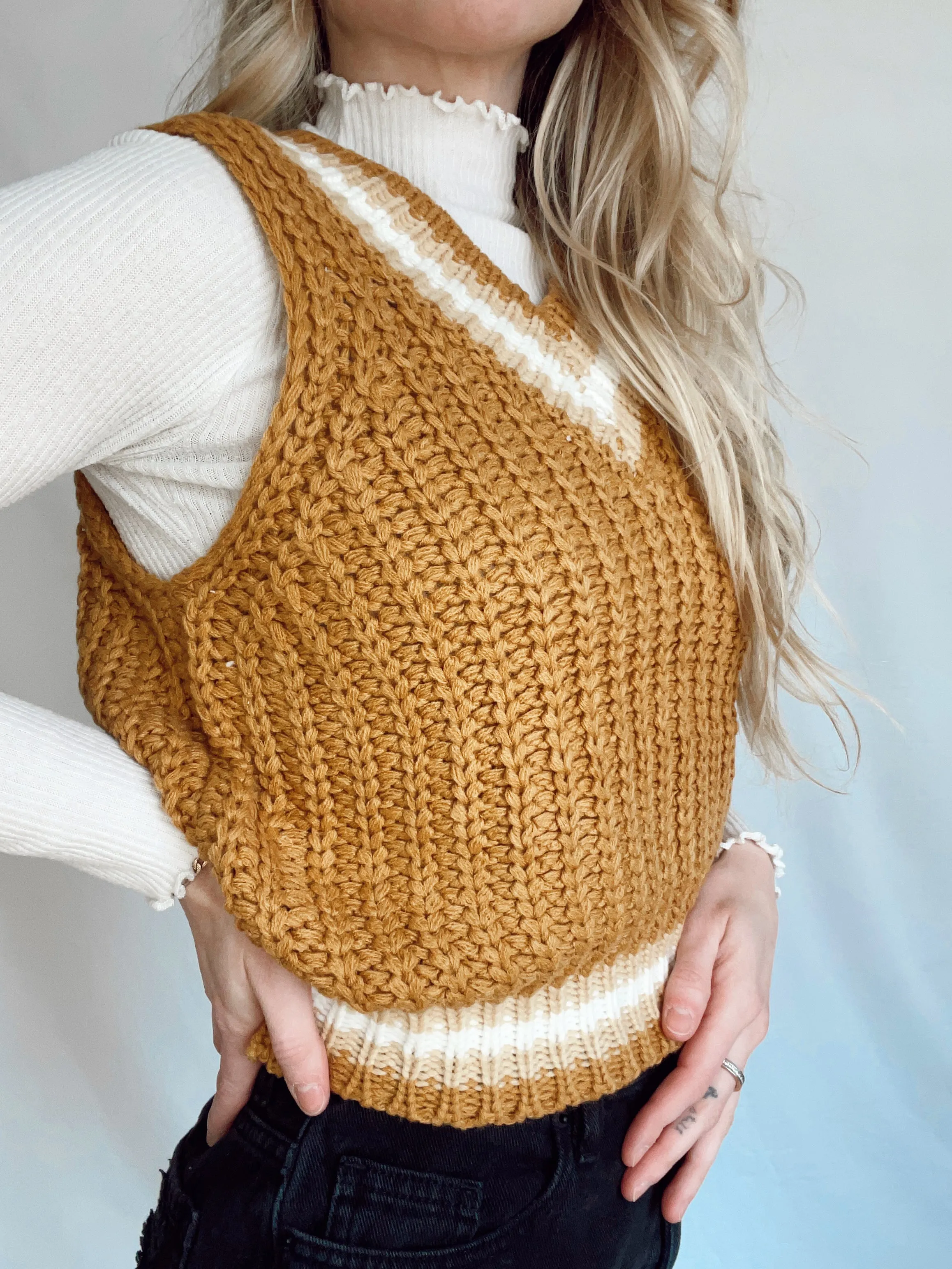 Golden Sweater Vest