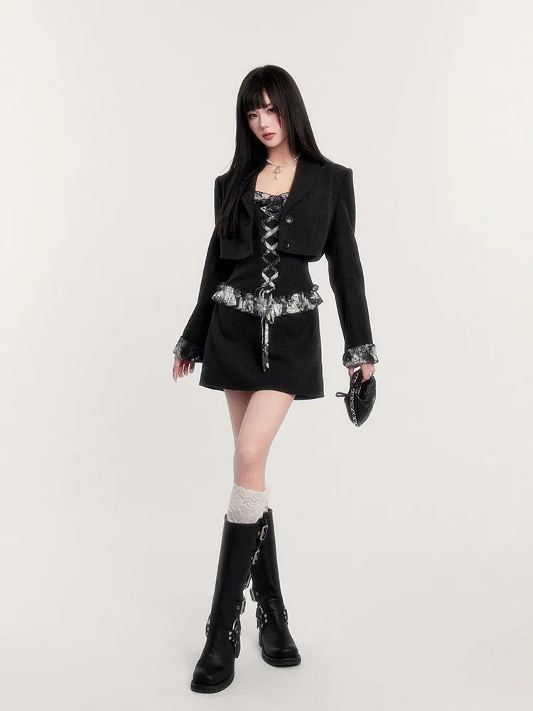 Gothic Lace Corset Blazer/Dress