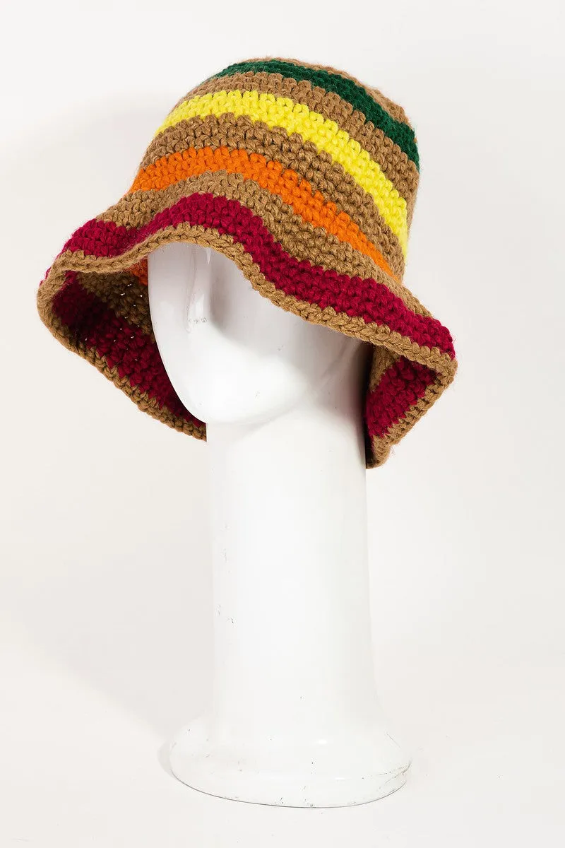 GRANNYCORE HAT/MMT8659 Brown Multi