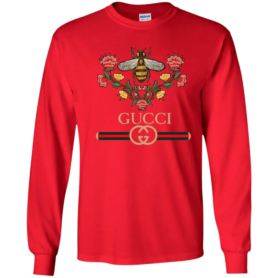 Gucci Logo T-shirt Men Long Sleeve Shirt