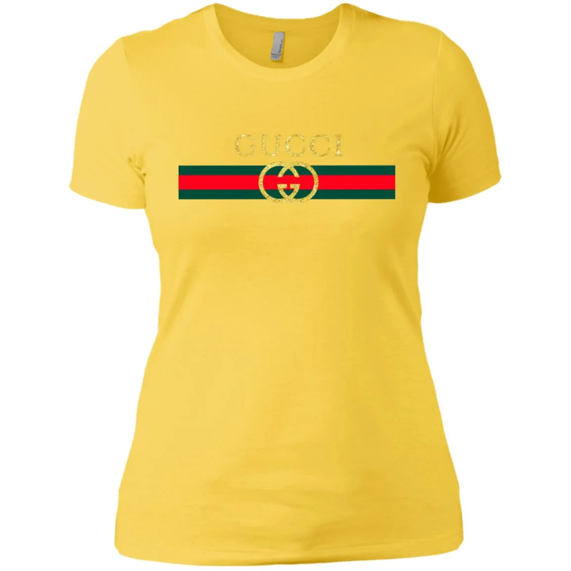 Gucci Logo Vintage Inspired Trend Women Cotton T-Shirt