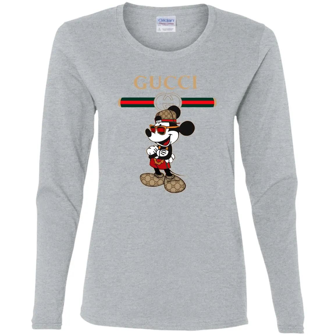 Gucci Mickey New Trending T-shirt Women Long Sleeve Shirt