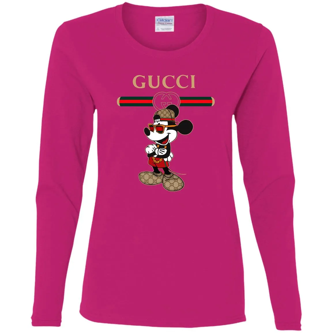 Gucci Mickey New Trending T-shirt Women Long Sleeve Shirt