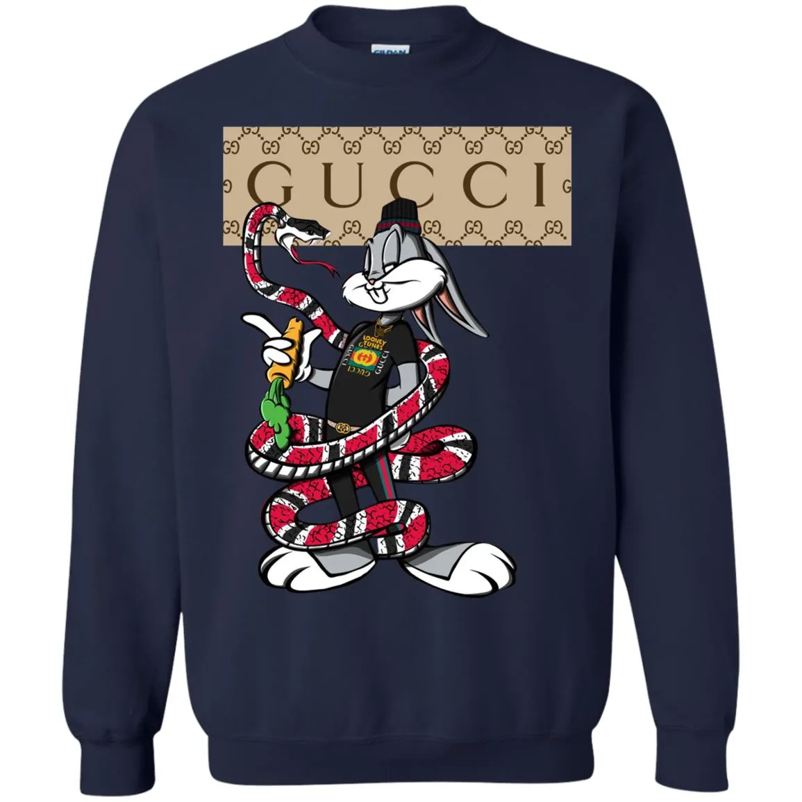 Gucci Rabbit Snake Gift Birthday T-shirt Crewneck Pullover Sweatshirt