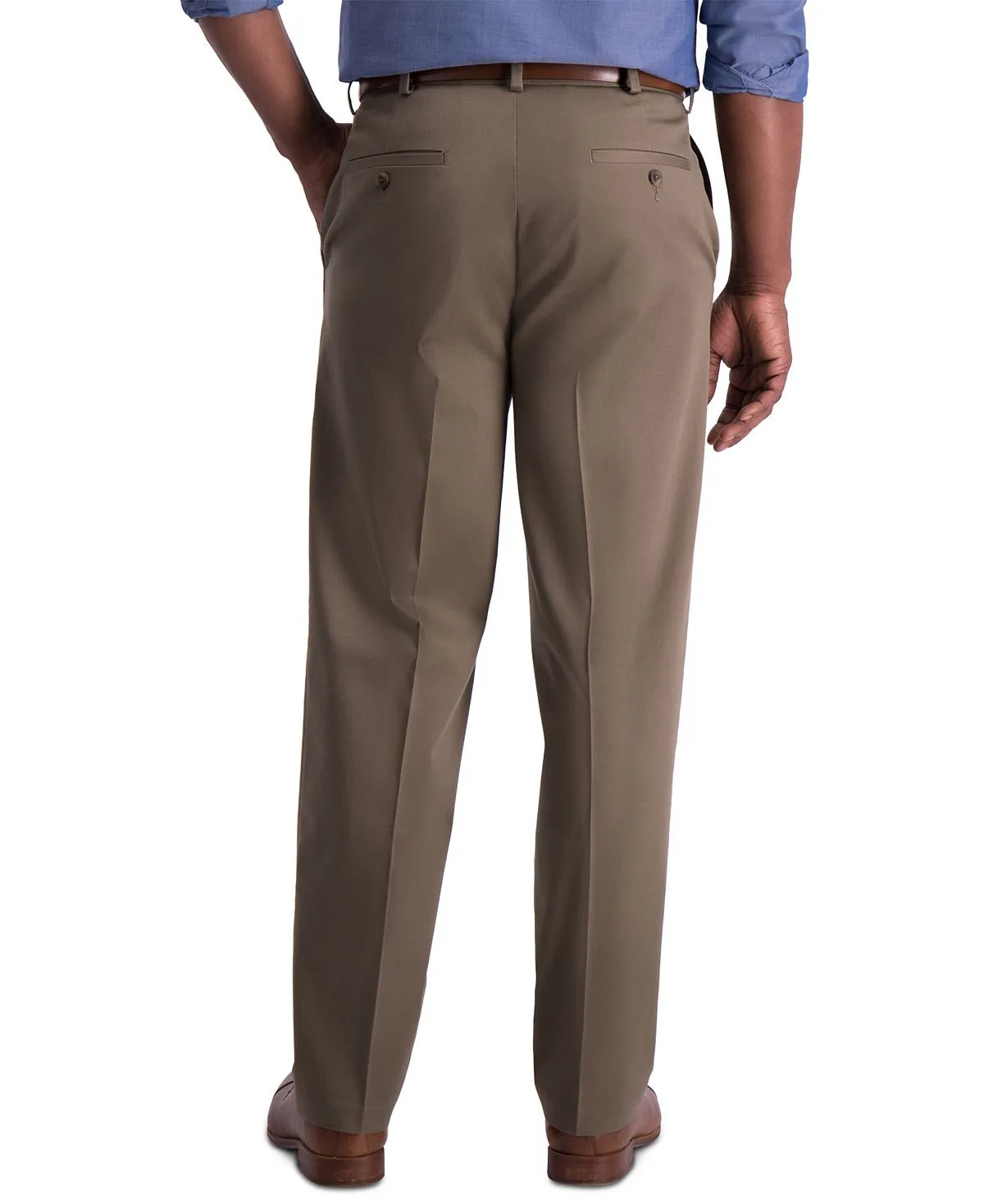 Haggar Men's Premium Khaki Regular Fit Non-Iron Pants