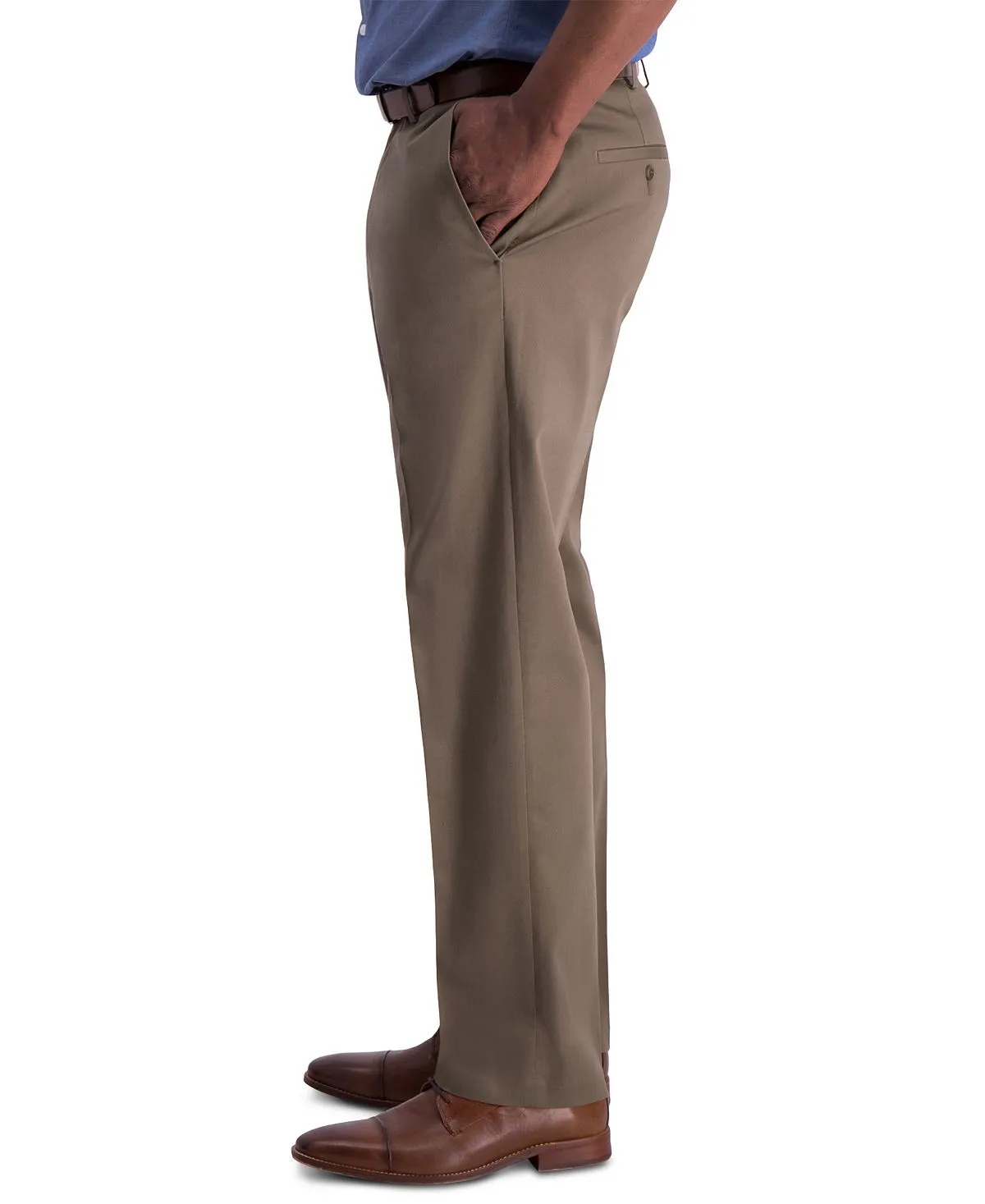 Haggar Men's Premium Khaki Regular Fit Non-Iron Pants