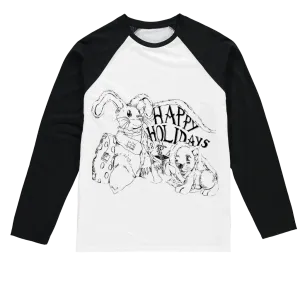 Happy Holiday's Sublimation Baseball Long Sleeve T-Shirt