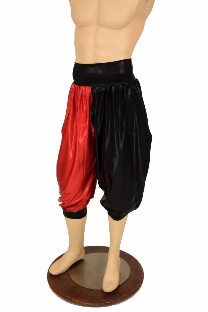 Harlequin "Michael" Pants in Black & Red