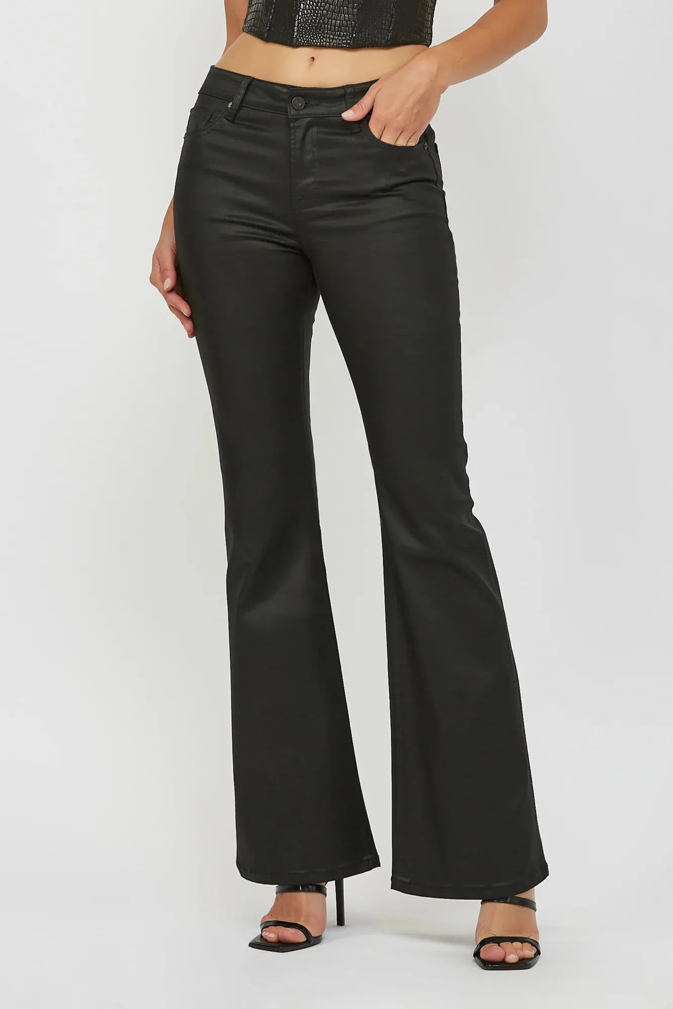 Hidden Happi Mid Rise Flare Jeans