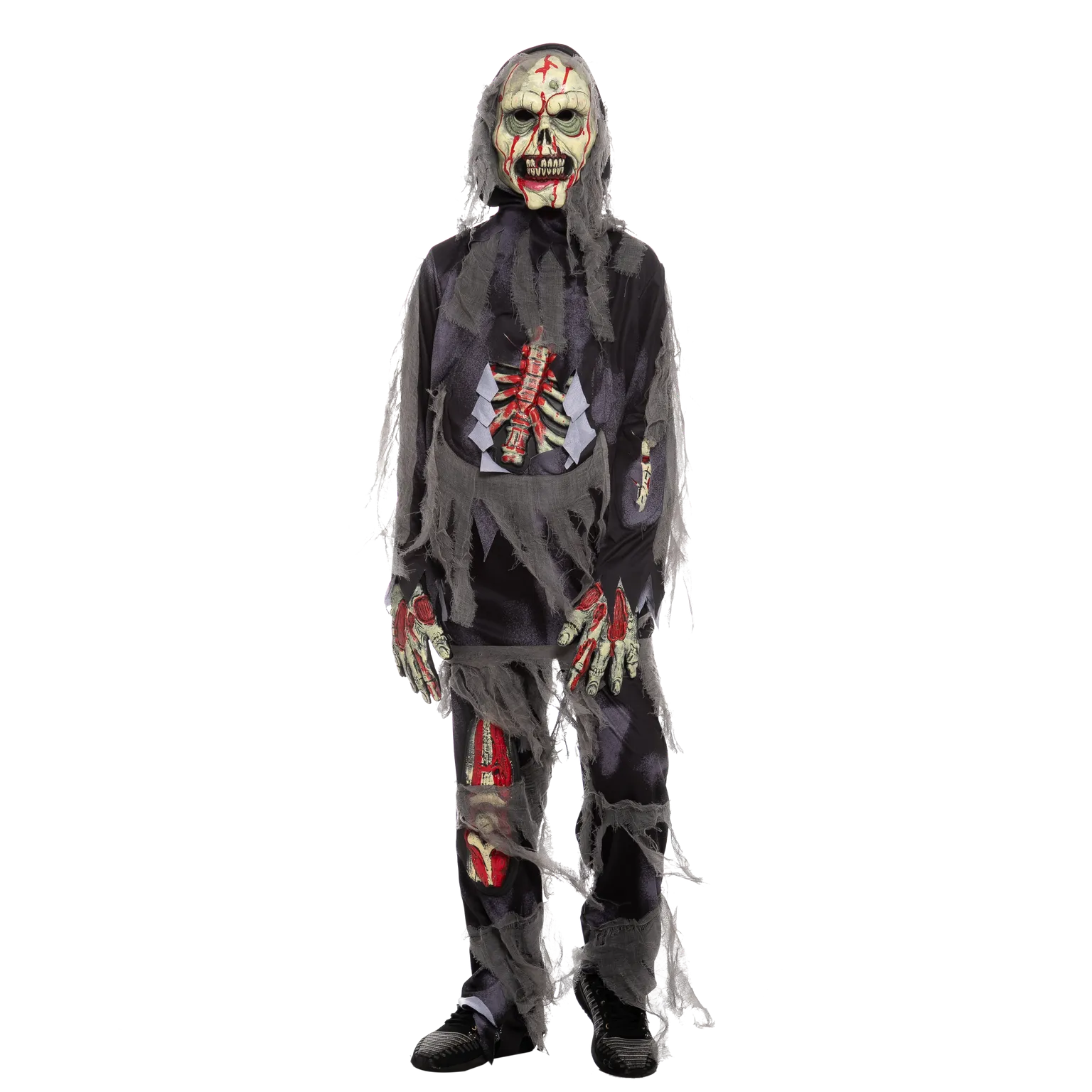 Horror Black Zombie Costume Cosplay - Child