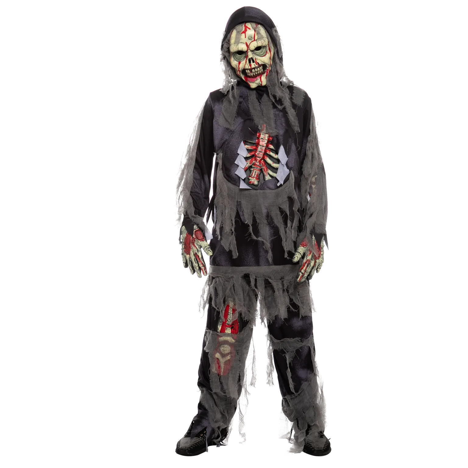 Horror Black Zombie Costume Cosplay - Child