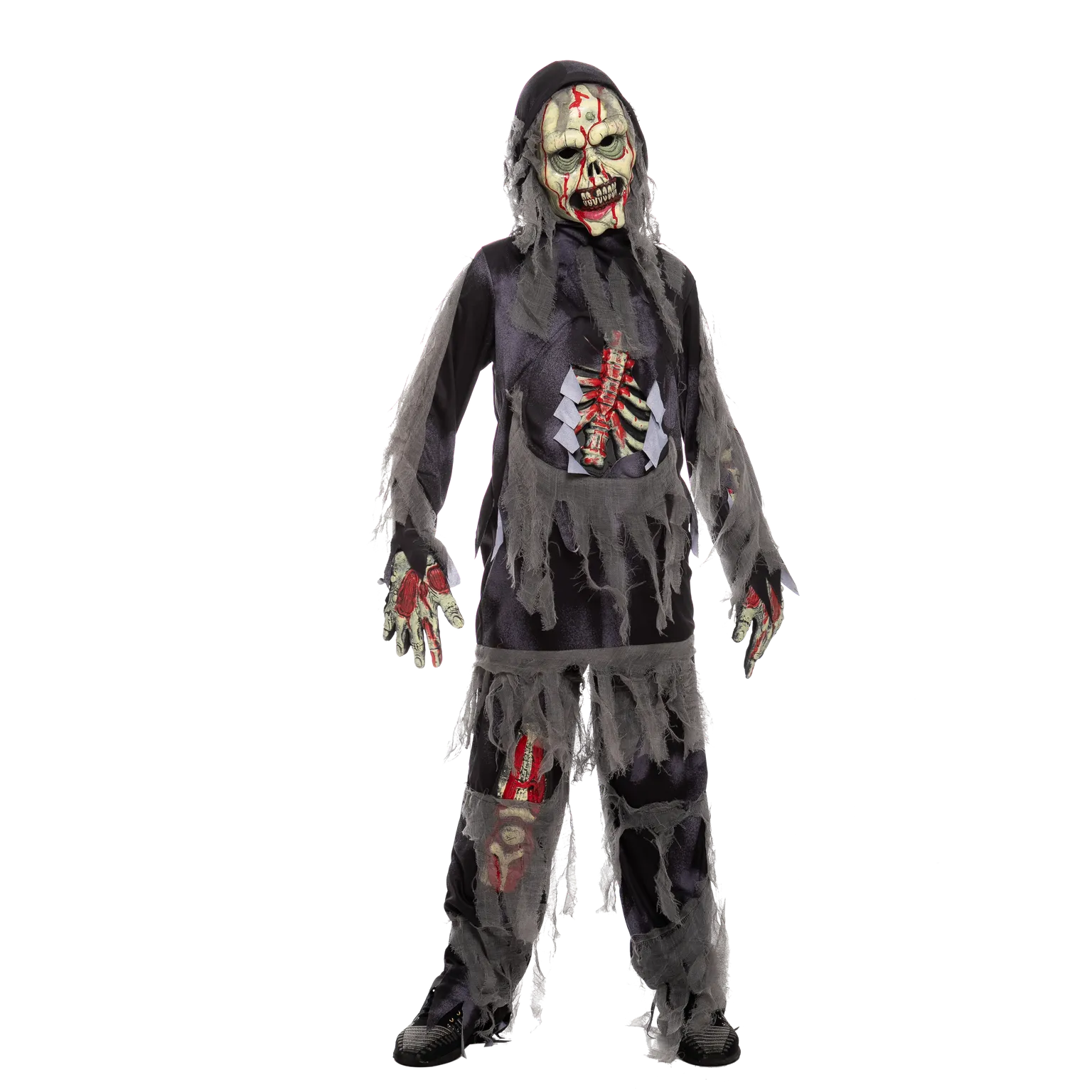 Horror Black Zombie Costume Cosplay - Child