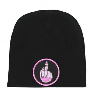 Hot Leathers KHB5005 Middle Finger Pink Knit Hat