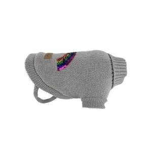 Huskimo Rainbow Dog Jumper Grey 67cm XLarge***