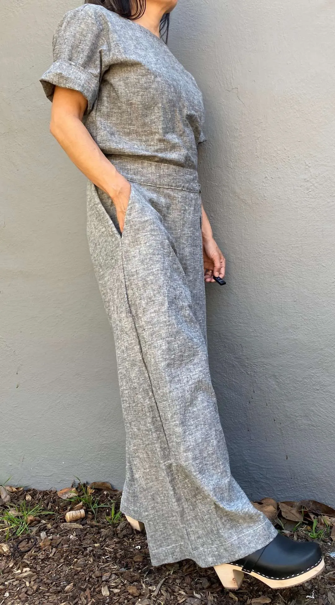 Ida Pant - Flowy Light Weight Wide Leg Pants in Organic Cotton & Hemp | Grey