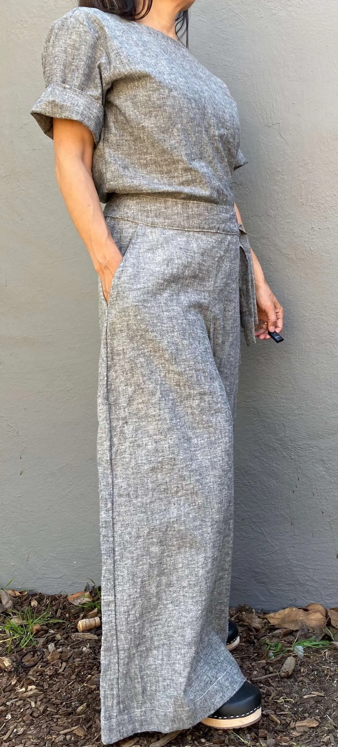 Ida Pant - Flowy Light Weight Wide Leg Pants in Organic Cotton & Hemp | Grey