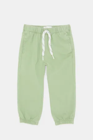 Infant Boys Plain Green Twill Trouser