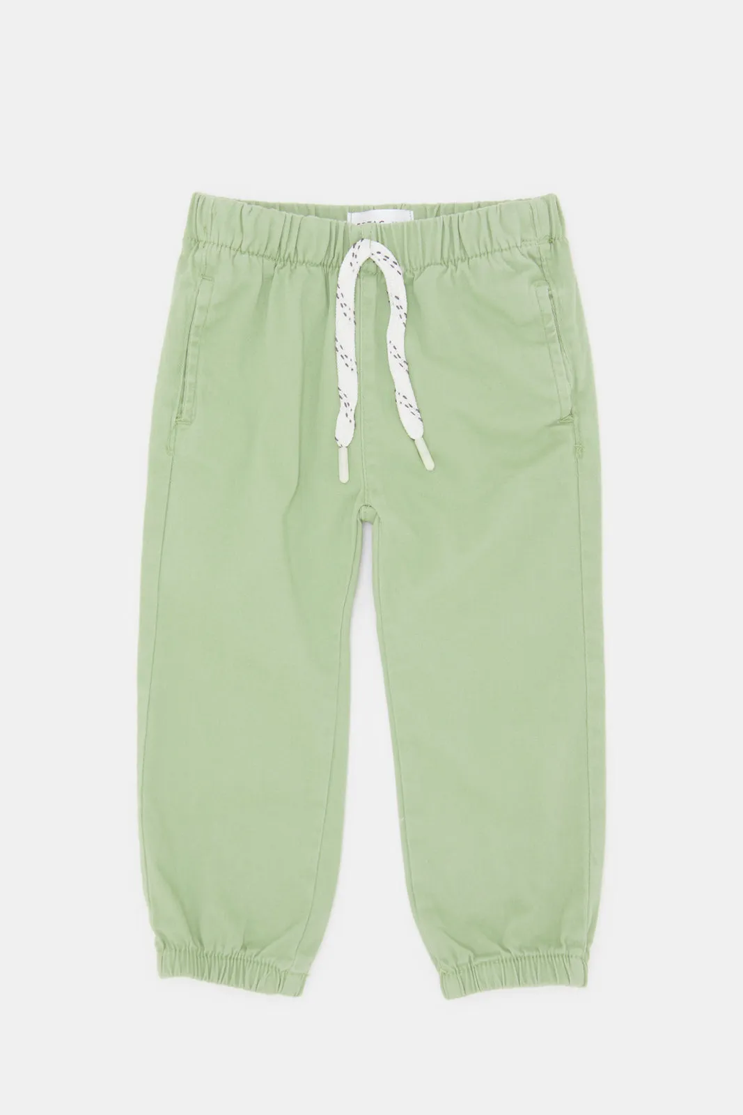 Infant Boys Plain Green Twill Trouser