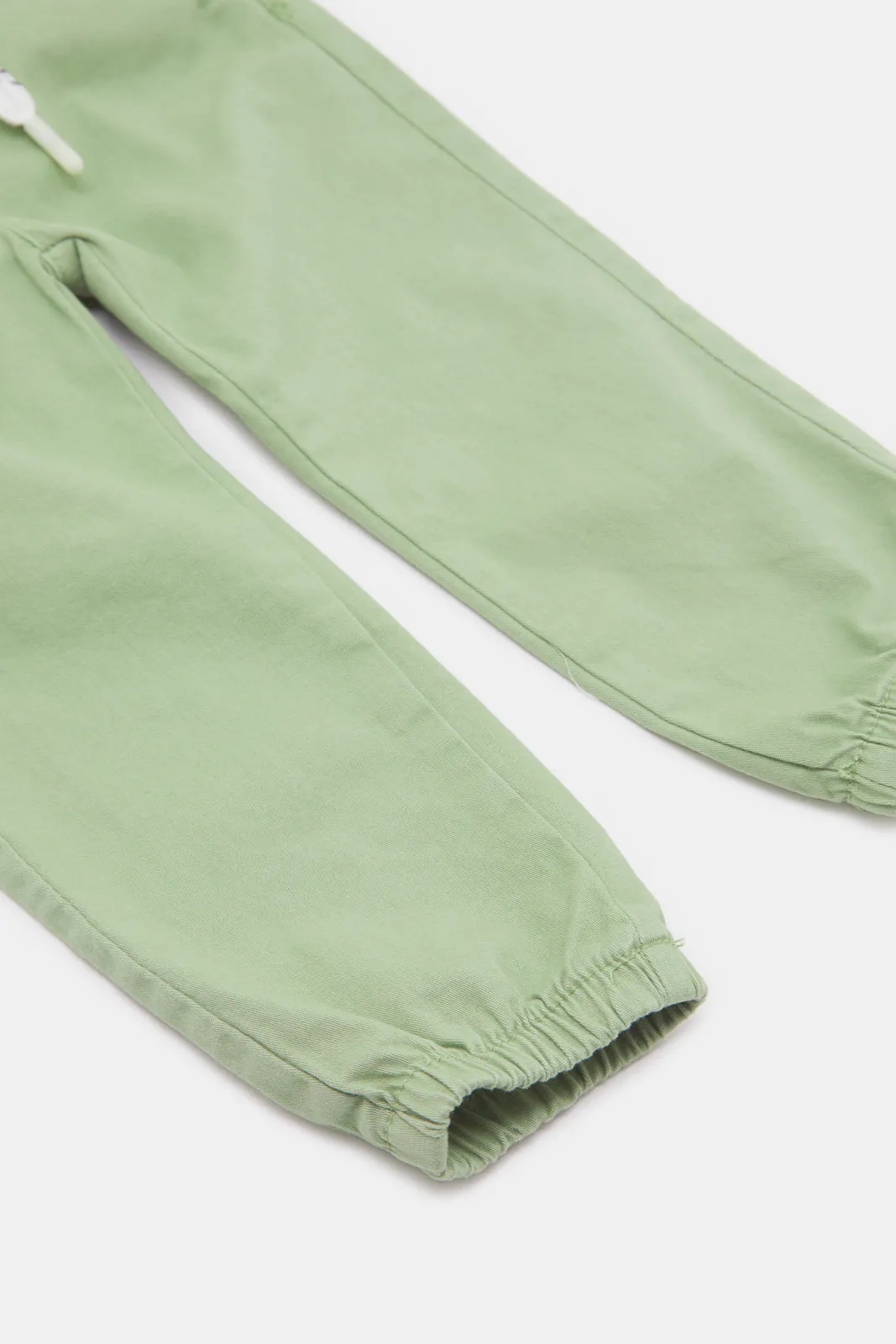 Infant Boys Plain Green Twill Trouser