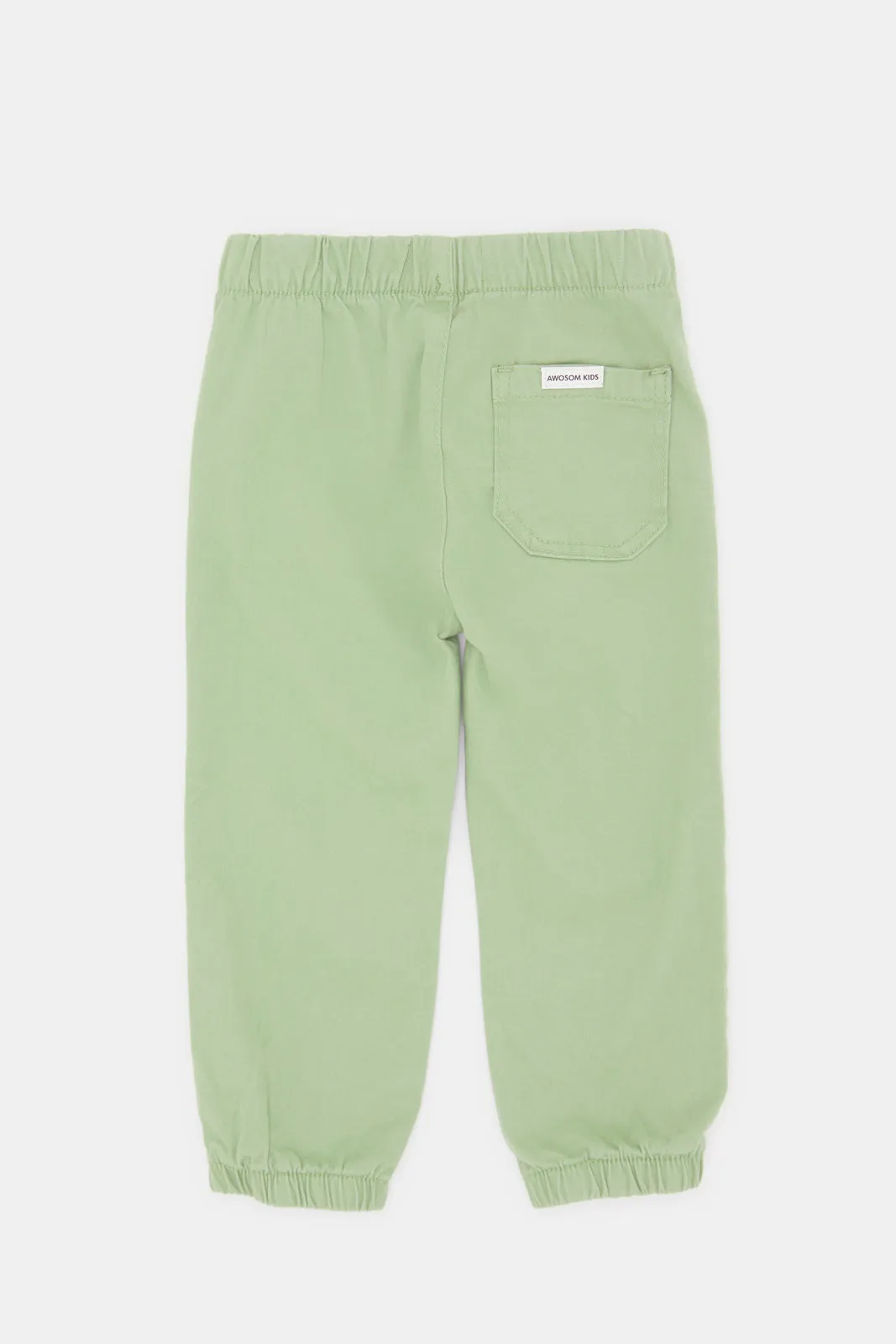 Infant Boys Plain Green Twill Trouser