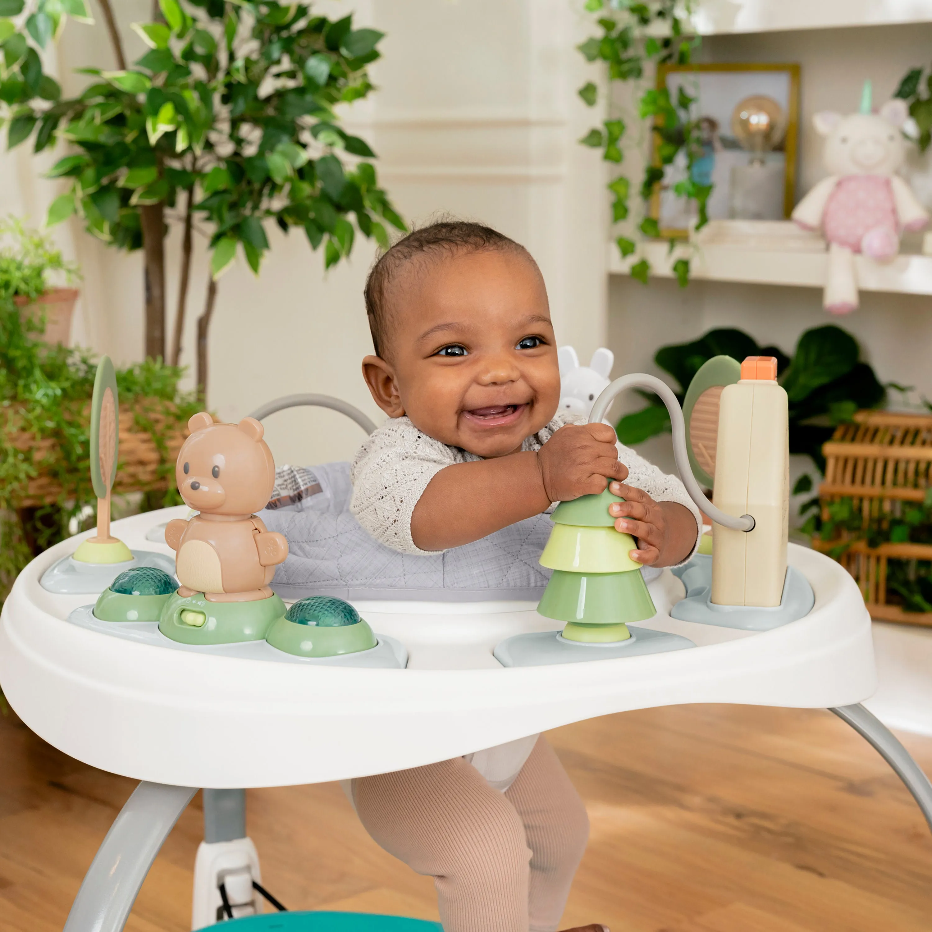 Ingenuity Spring & Sprout 2-in-1 Baby Activity Center Jumper