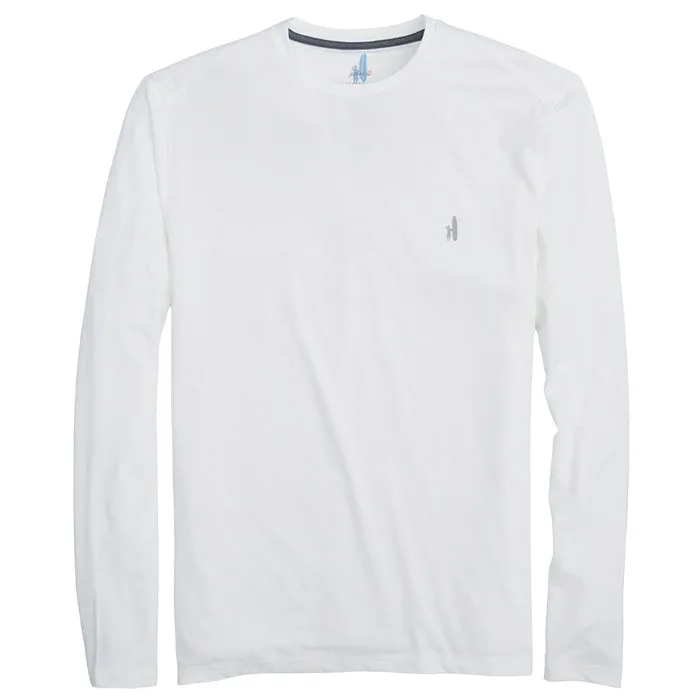 Johnnie-O Rhodes Prep-Formance Long Sleeve T-Shirt - White