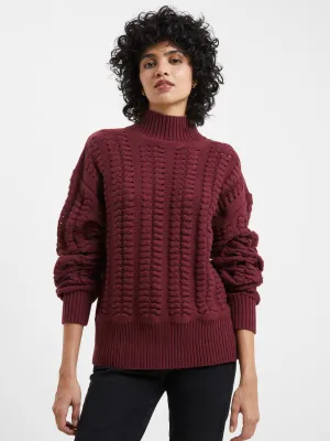 Jolee High Neck Cable Knit Jumper