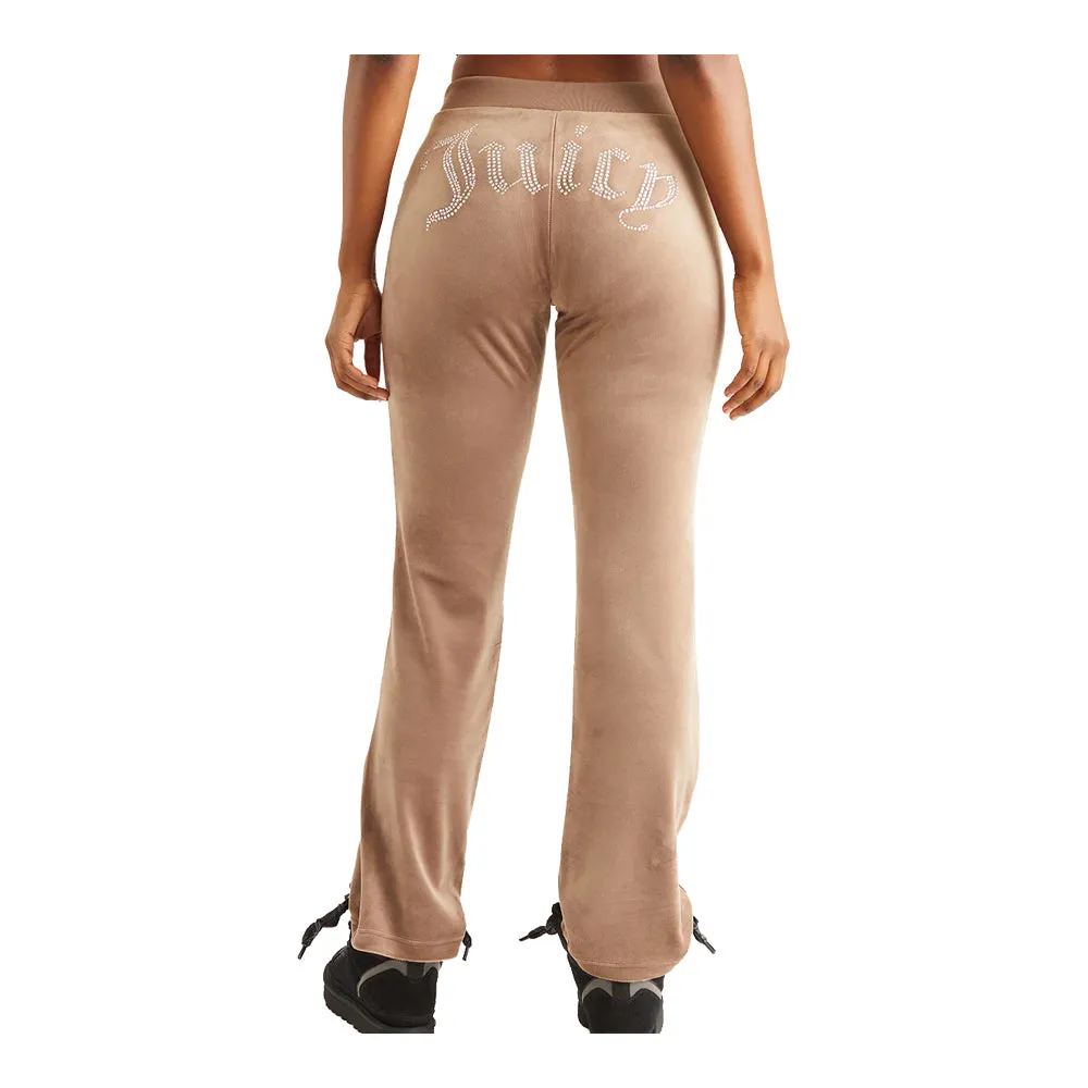 Juicy Couture Women's OG Big Bling Velour Track Pants