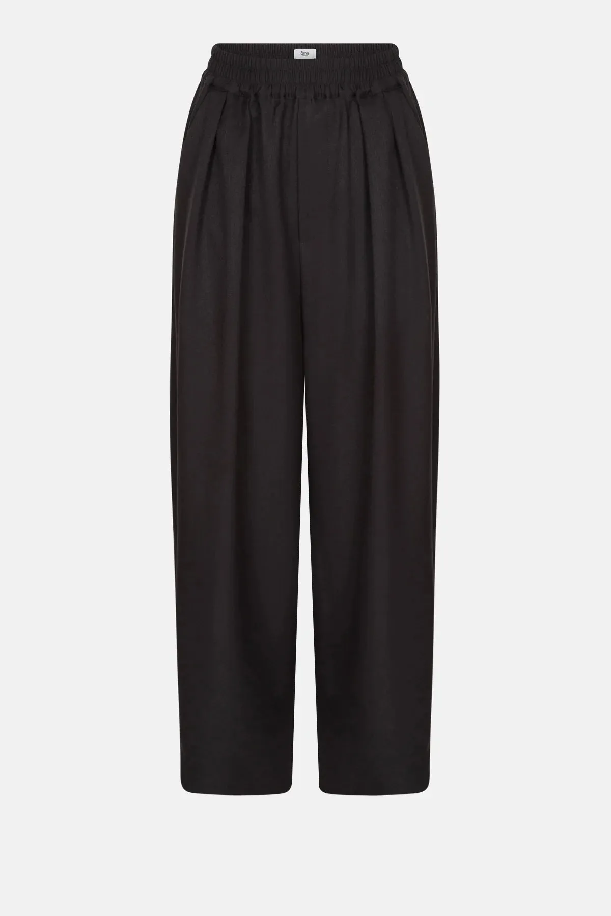 KICK PLEATED PANTS | BLACK