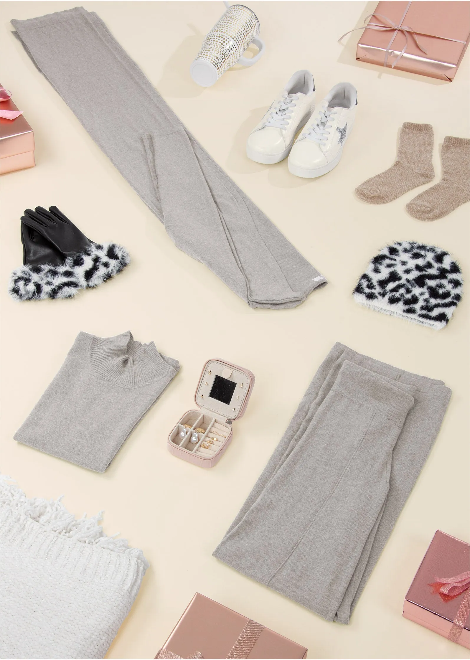 Knit Pants - Heather Grey