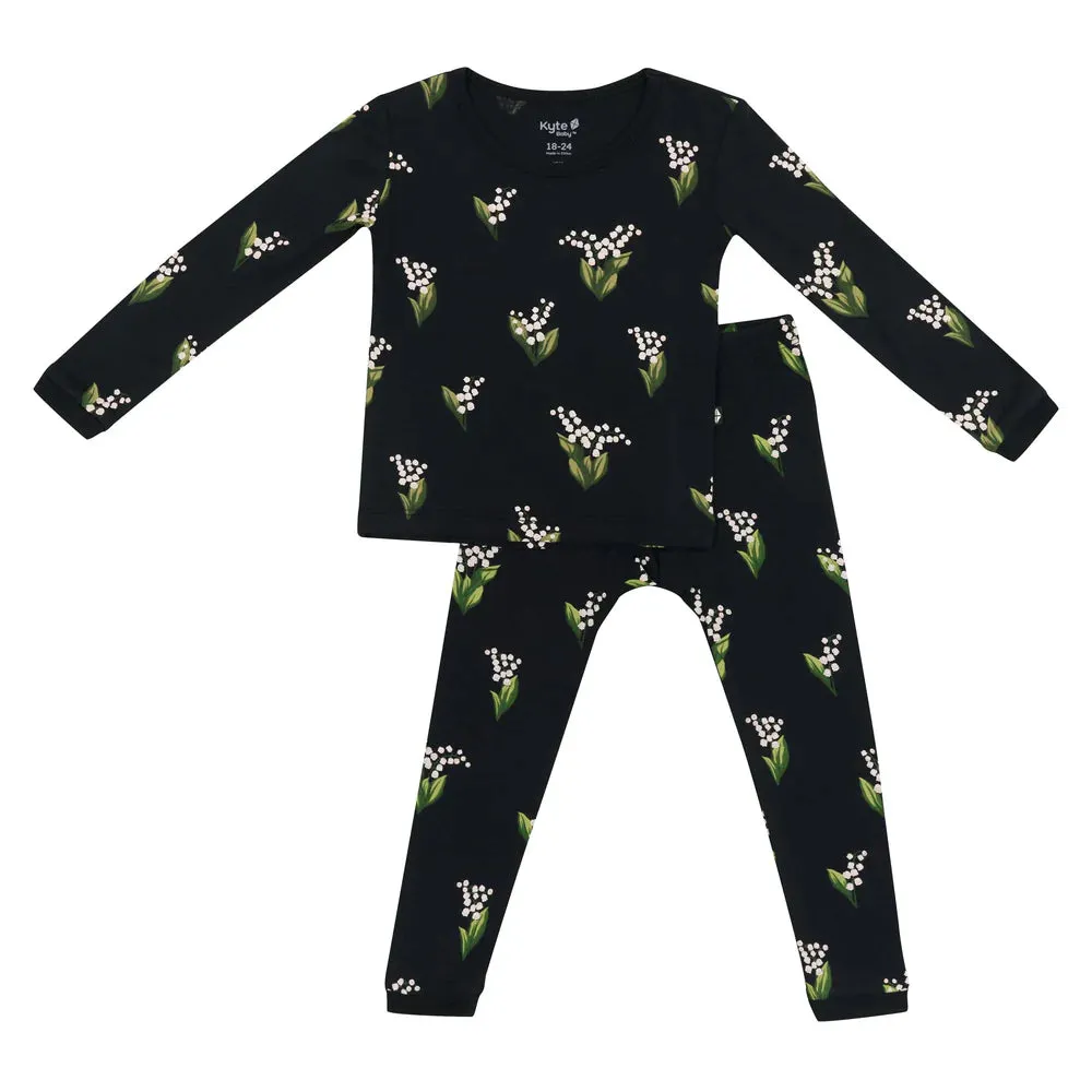 Kyte Baby Long Sleeve Pajama Set - Midnight Lily